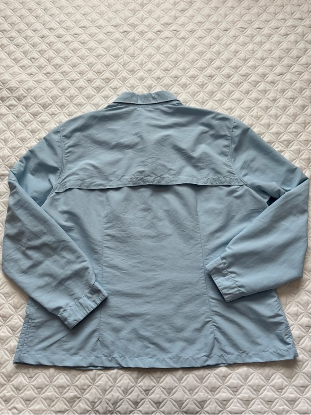 L.L. Bean Light Blue Tropicwear Button-Down Long Sleeve Sun Block Shirt Sz XLP - Picture 14 of 16